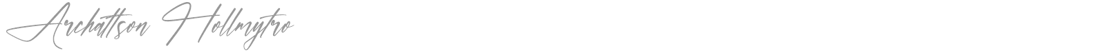 Archattson Hollmytro font preview